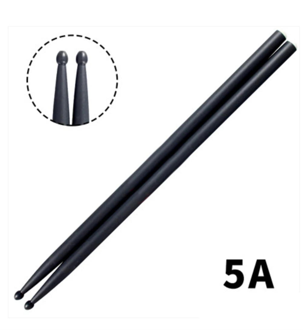 Mallets Drumsticks For Drum Kit For Drummer Band Beat The Drums Dia 0.565 Flexible Length 16 120g Black Carbon