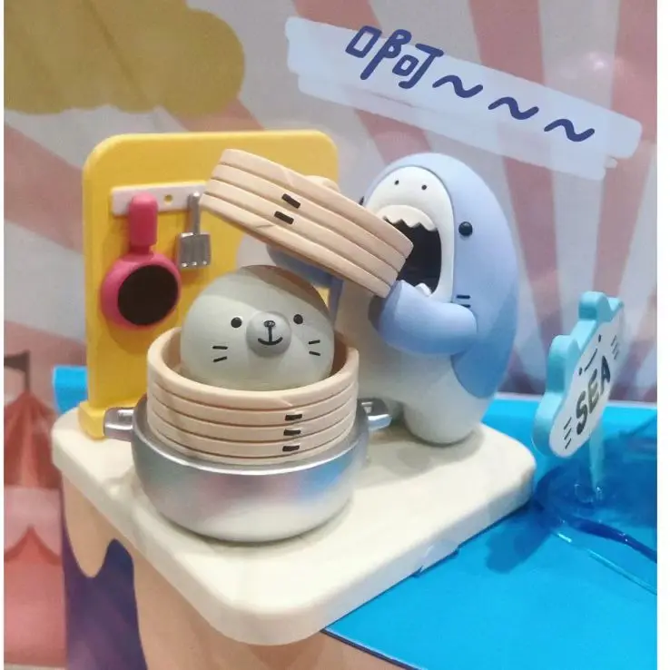 Аниме Same-z глухая коробка Shark King And Little Seal мягкие и вкусные фигурки героев