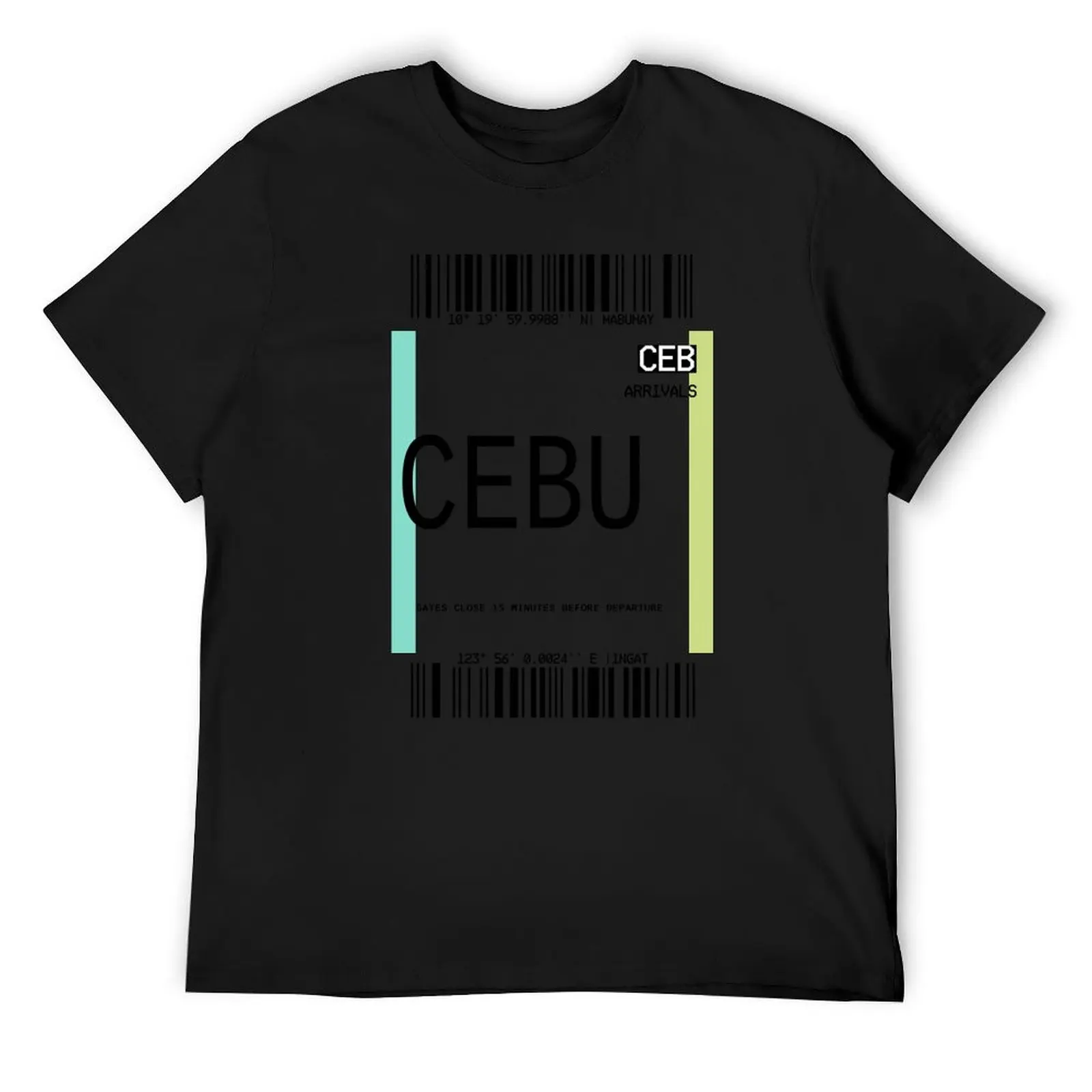 Фото Футболка CEBU PLANE TICKET PHONE CASE FILIPINO, одежда в стиле хиппи, животный принт для мальчиков, черная уличная одежда, футболки для мужчин, упаковка №1