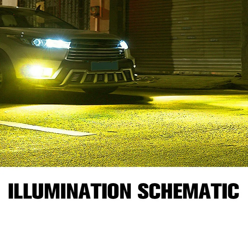

2Pcs HB4 LED 9006 Fog Lights Bulb 3030SMD 20000LM 3000K Golden Yellow Car Driving Running Lamp Auto Leds Light 12V 24V