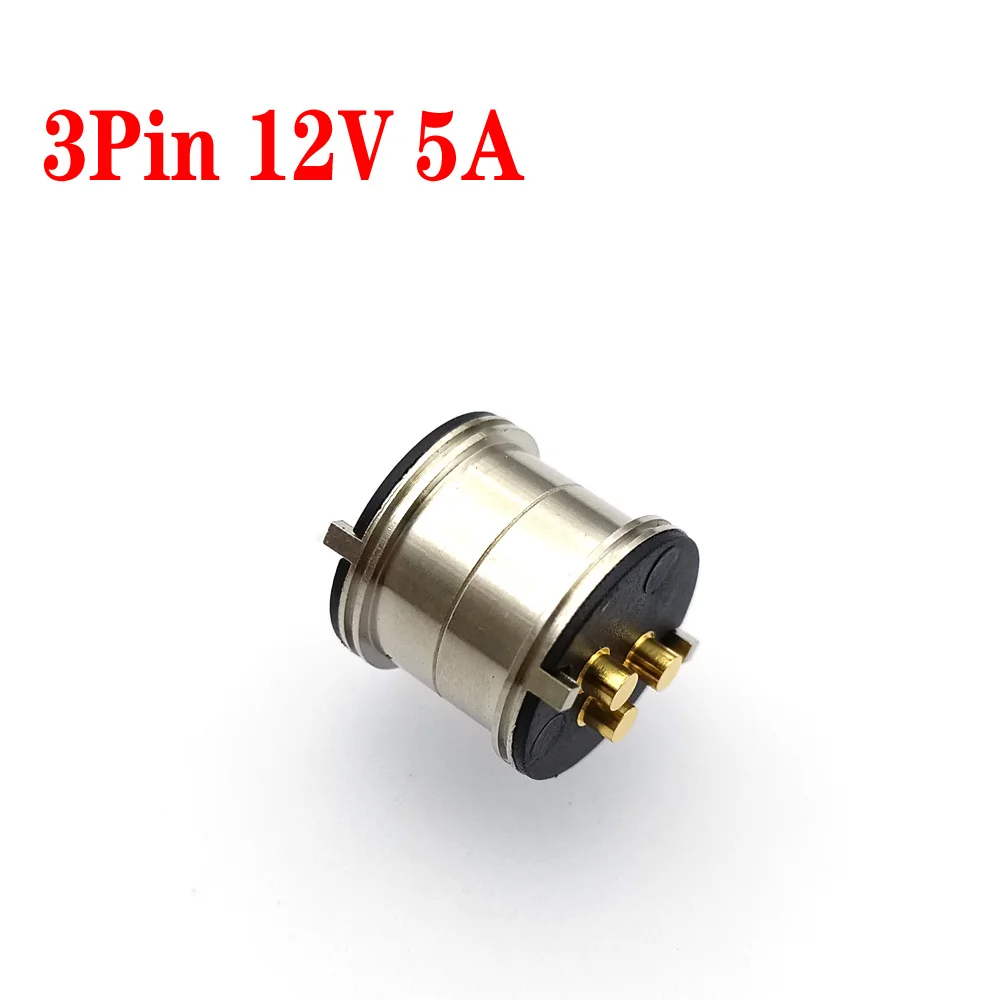 

Pogo Pin Connector 3PIN 12V5A High Current Blind Suction DC Magnet Suction LED Smart Home Light Magnetic Head Control Connector