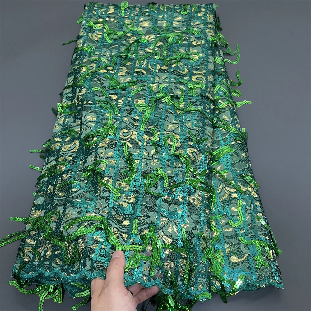 Африканский нигерийский гипюр вышитая тюль кружевная ткань праздничное платье