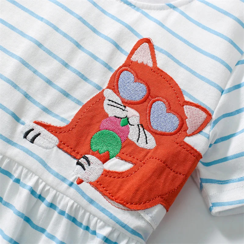 Одежда Jumping Meters для детей 2–7 лет летние платья принцессы маленьких девочек