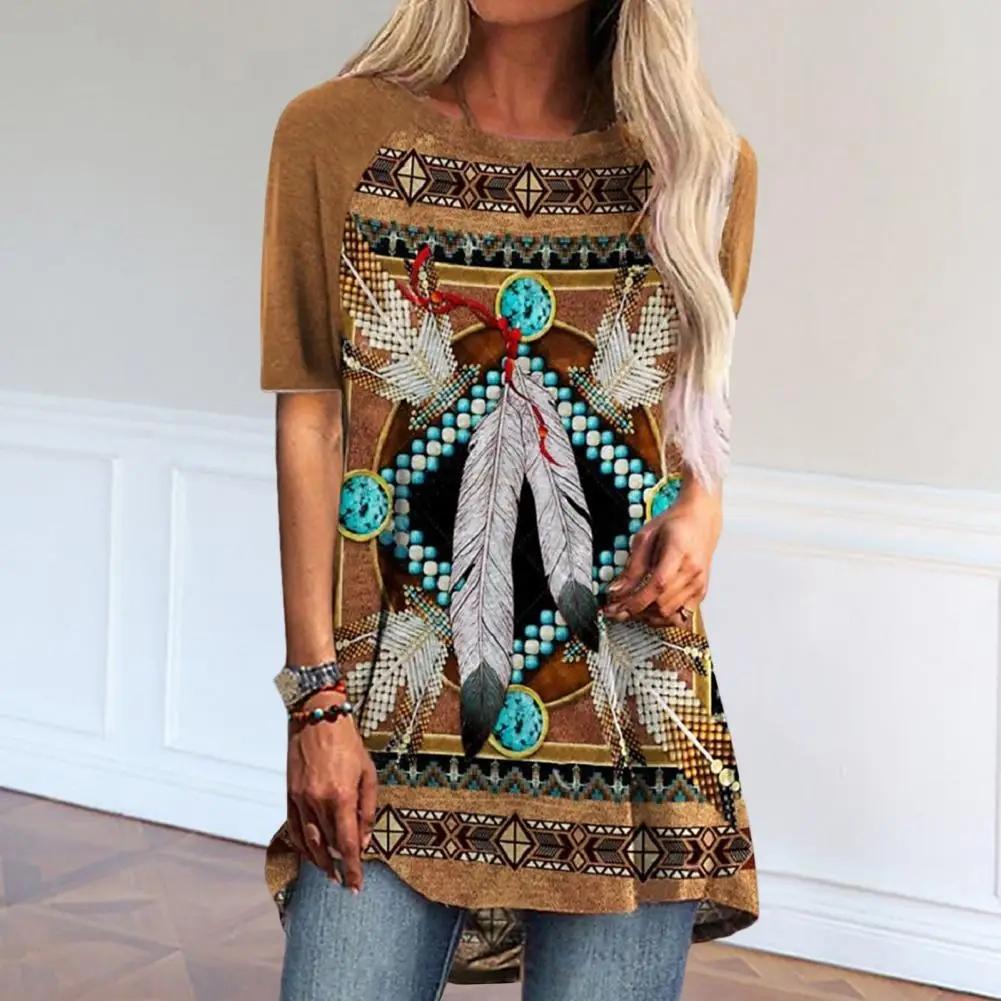 

Женская футболка с коротким рукавом, свободного покроя