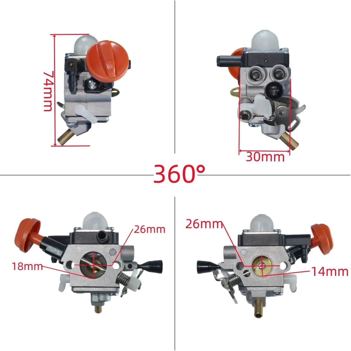 Карбюратор для SStihl FS89 FS91R FC91 FS110 FS111 FC111 FS130 KM91R KM110 KM130 Fit C1Q-S173 S176 HT130 Триммер Carb