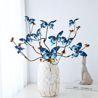 living room display creative artificial butterfly flower branch simulation flore home birthday fake bouquet photography props