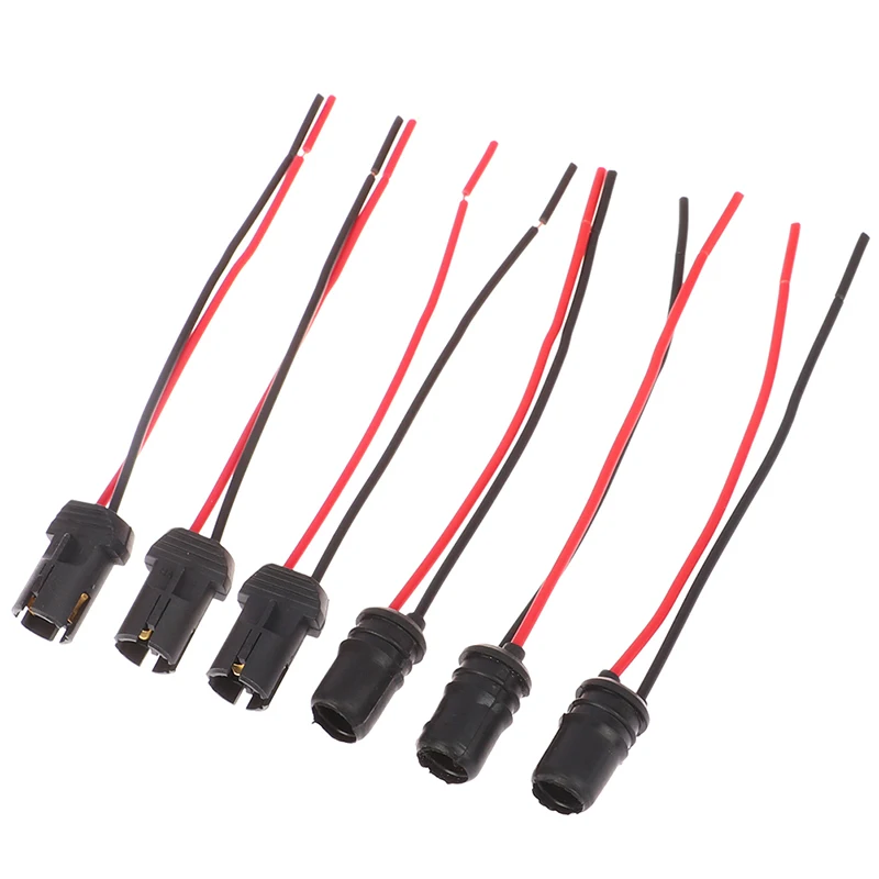 

Hot Sale 10pcs DC12V T10 W5W 194 168 Socket Marker Light Holder Connector Wire Bulb Harness Replacement Car Parts