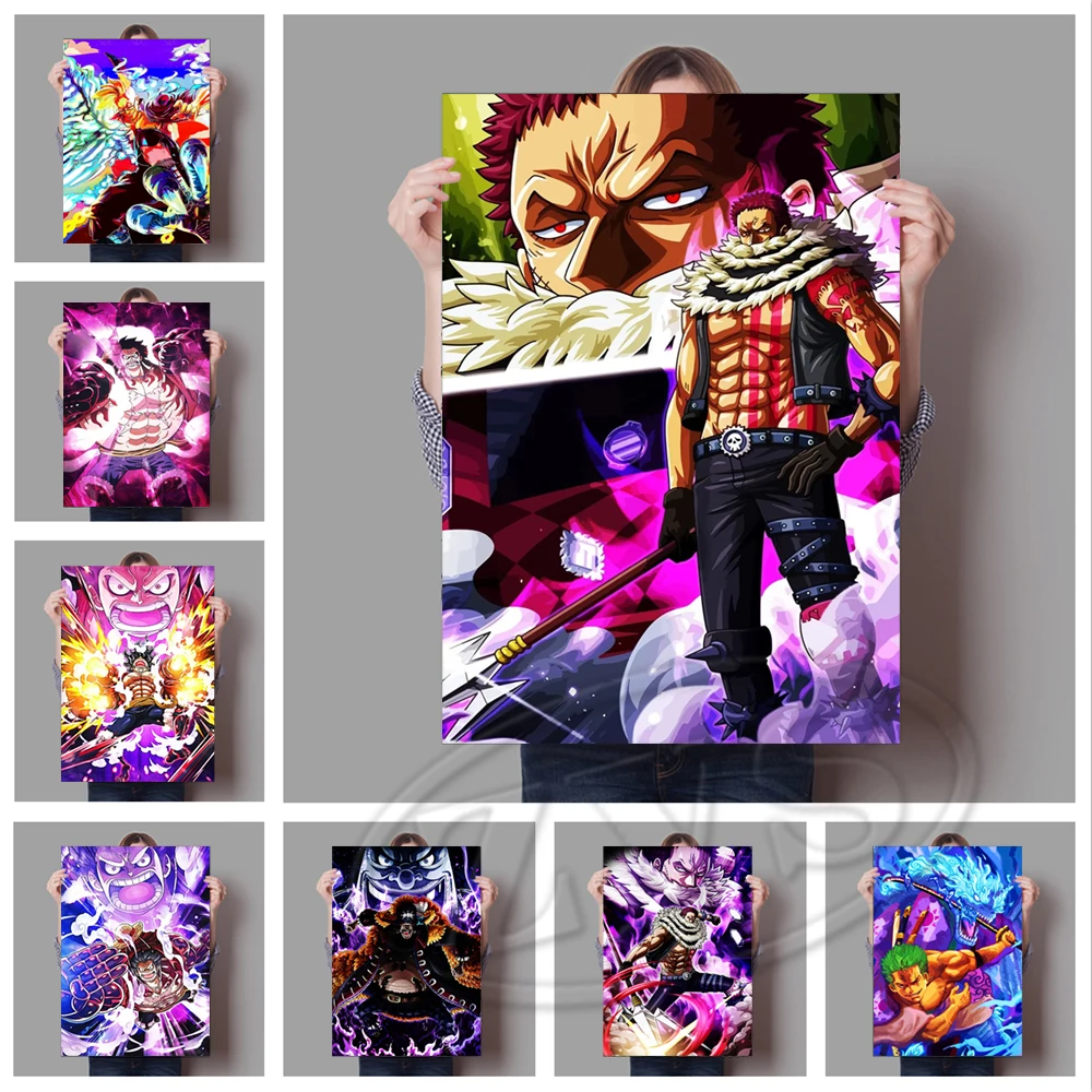 

Anime Canvas HD Prints One Piece Pictures Wall Art Roronoa Zoro Painting Monkey D. Luffy Home Decor Modular Poster Living Room