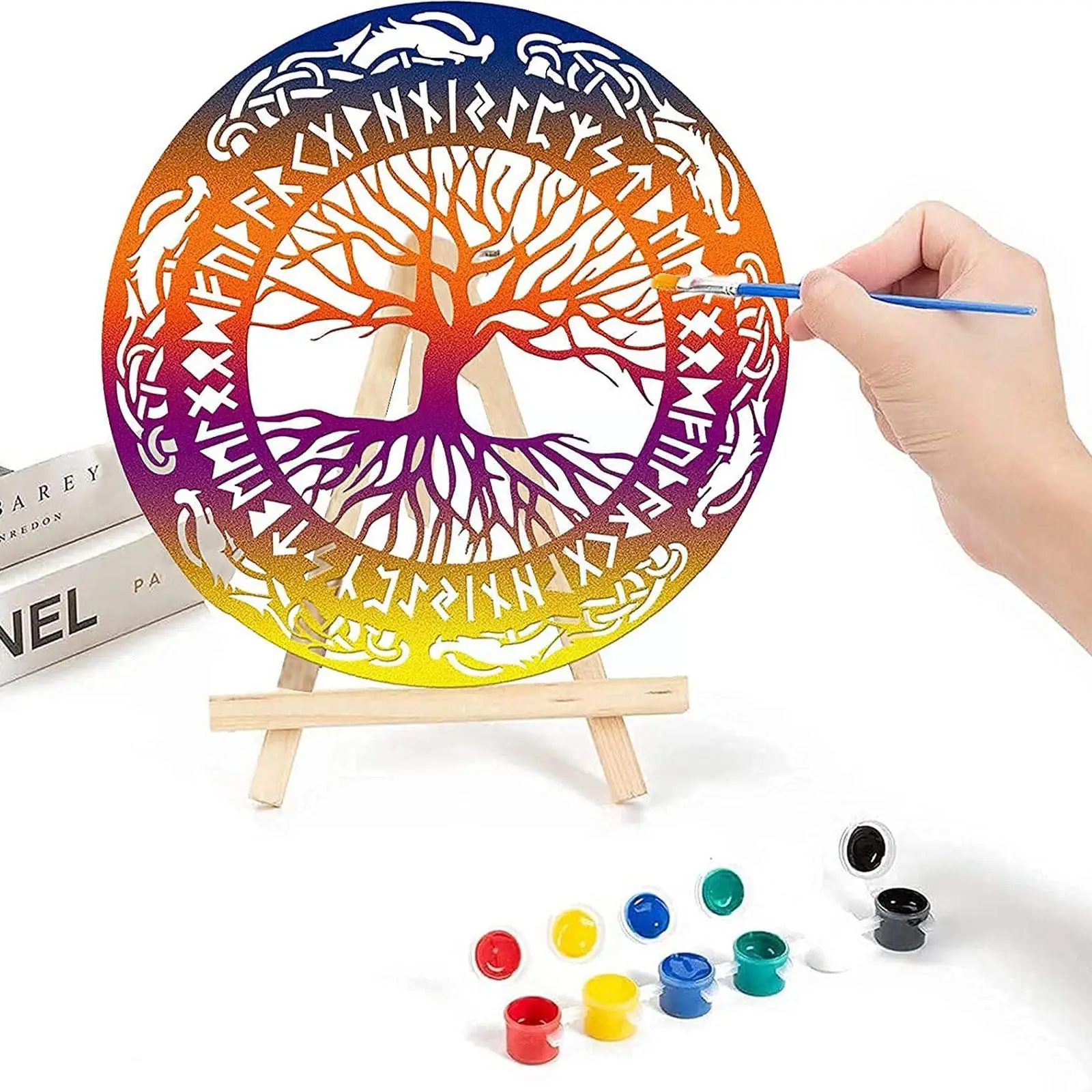 

4. Декор викингов, деревянная Настенная картина викингов, скандинавский декор, черная фотография в скандинавском стиле, 11. Руничный домашний...