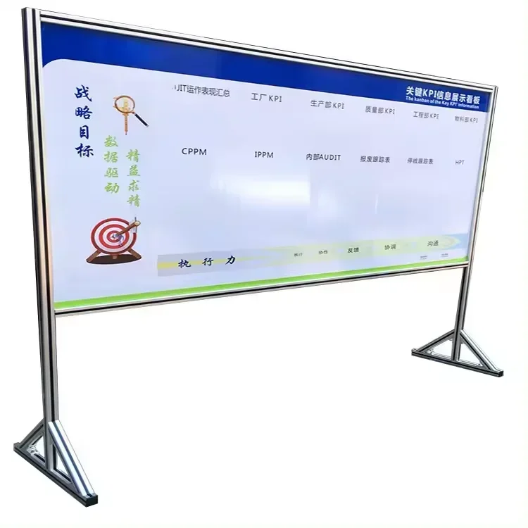 Рамка из алюминиевого профиля для доски управления промышленной мастерской и