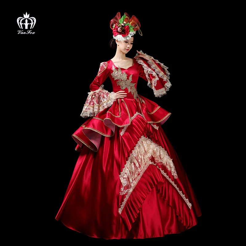 

Elegant 16th-19th Century Queen Dress Gothic Court Lace Corsage Dance Costume Women's Dance Victorian Role-Playing Costume
