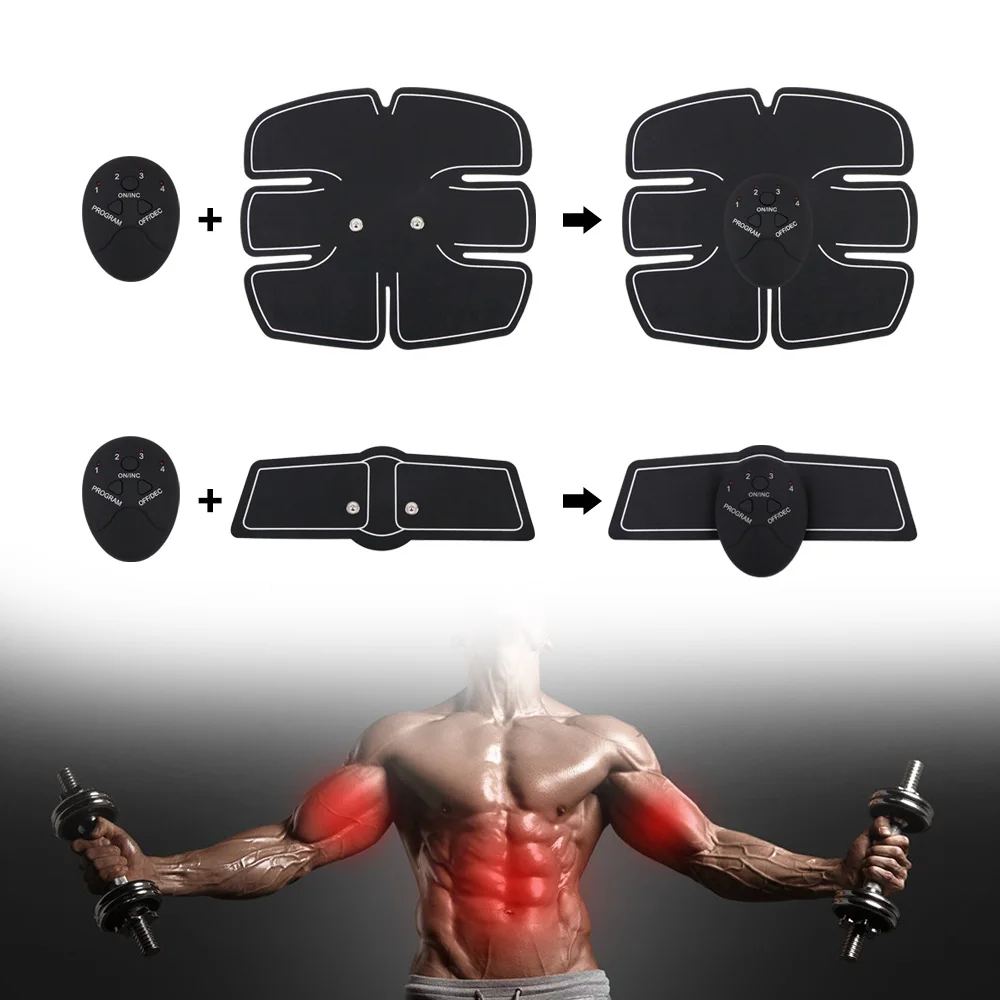 

EMS Hip Muscle Stimulator Massager Abdominal Muscle Trainer Fitness Buttocks Arm Abdomen Trainer Losing Weight Lifting Massager