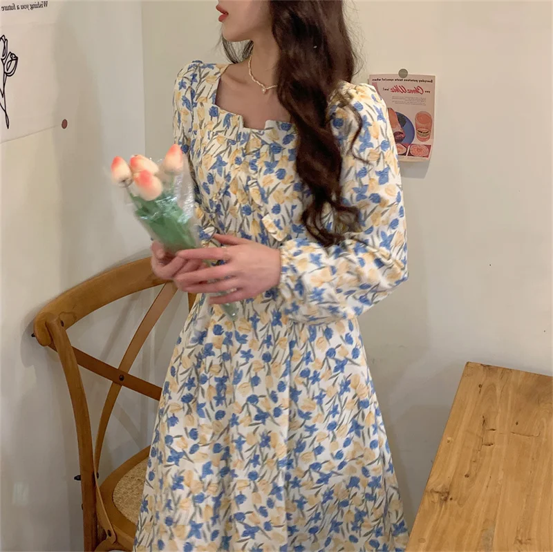 Элегантное милое платье большого размера с поясом Женская одежда весна-осень 2022