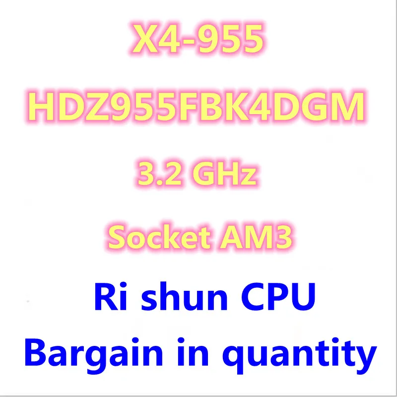 

Четырехъядерный процессор X4 955 955 3,2 ГГц 125 Вт HDZ955FBK4DGM / HDX955FBK4DGI / HDZ955FBK4DGI разъем AM3