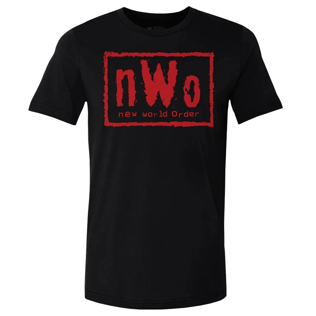 Фото Летняя мужская футболка Wrestler nWo с 3D принтом 2024, детский уличный спортивный топ №1