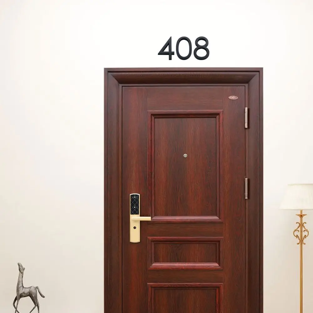 4-дюймовый/10 см Модный самоклеящийся почтовый ящик для дома отелей адрес от 0 до 9