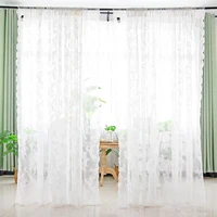 white lace curtains jacquard pattern tulle shade modern minimalist style for living room bedroom home decor