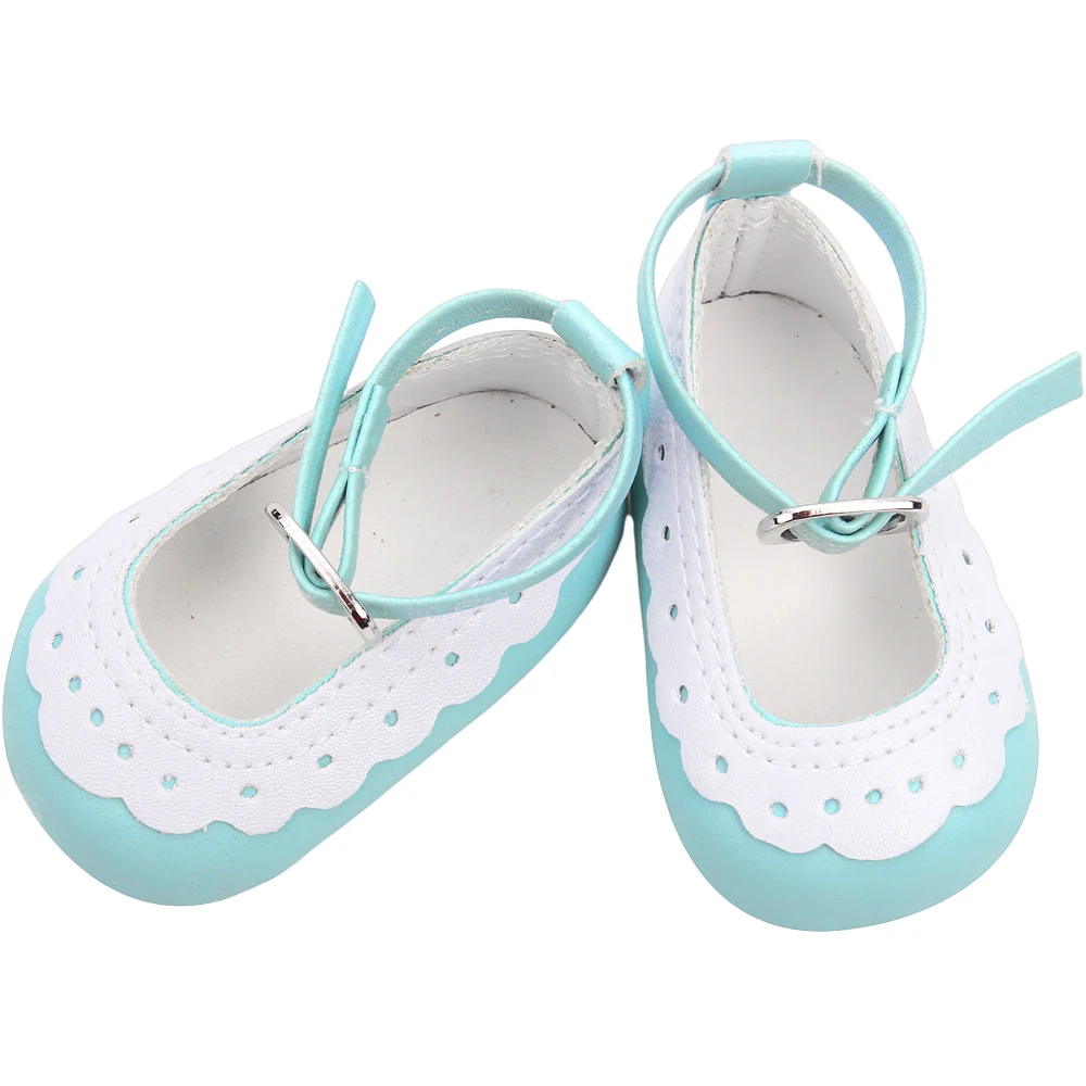 Кукольная обувь 2 цвета белая волнистая мэри джейн 18 дюймов американская