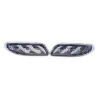 1 pair lens led side marker light bumper turn signal lamps front bar lights compatible for w203 01 07 modified parts