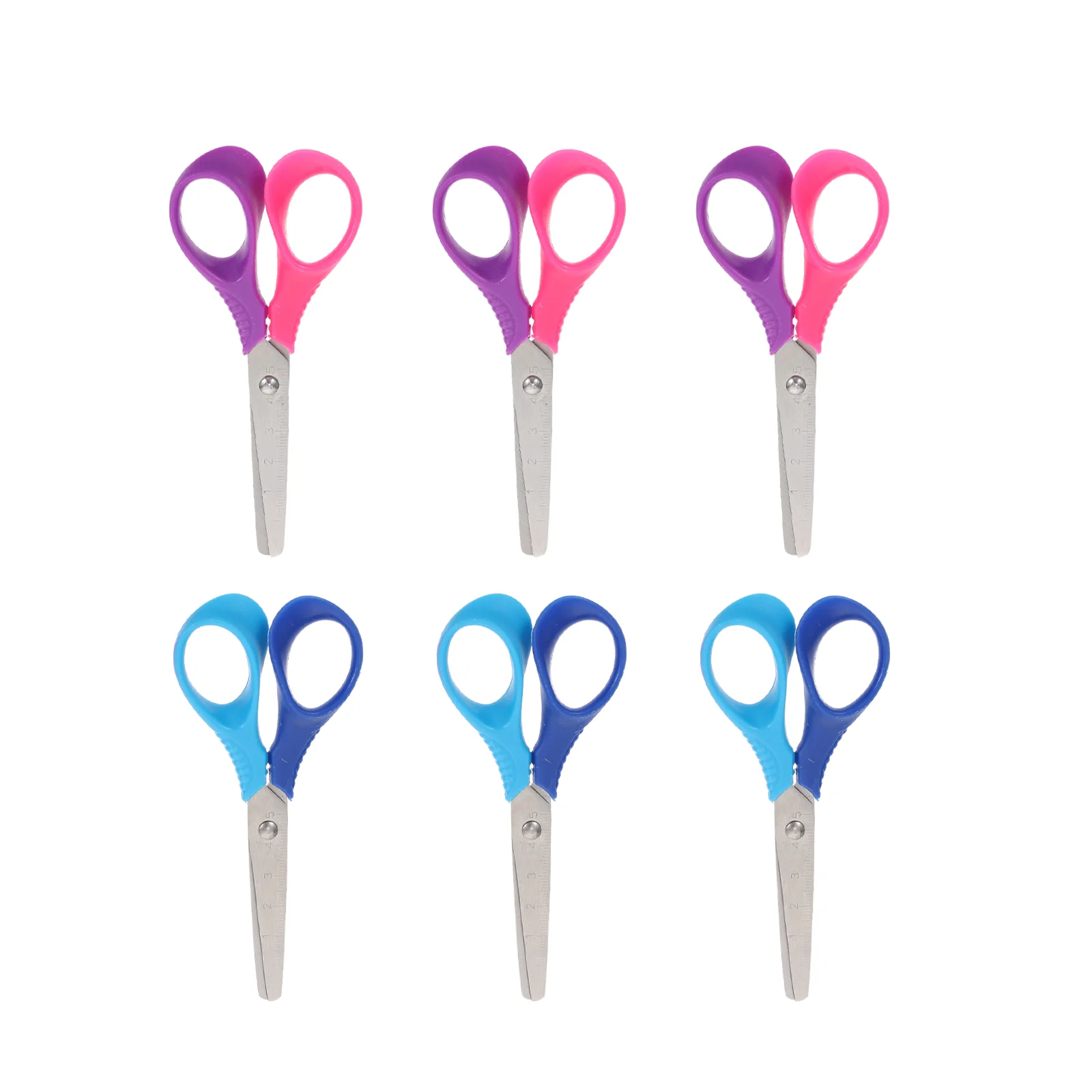 

6Pcs DIY Scissors Office School Craft Scissors Cutting Supplies (Random Color)