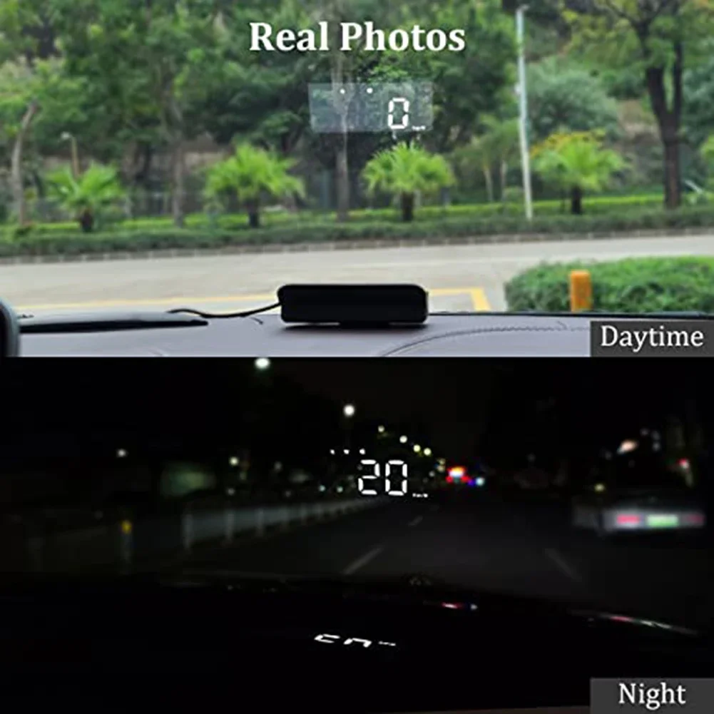 Фото Проекционный дисплей M1 на лобовое стекло автомобиля с GPS-проекцией скорости и оповещениями о дорожных условиях, подходит для всех типов транспортных средств №3