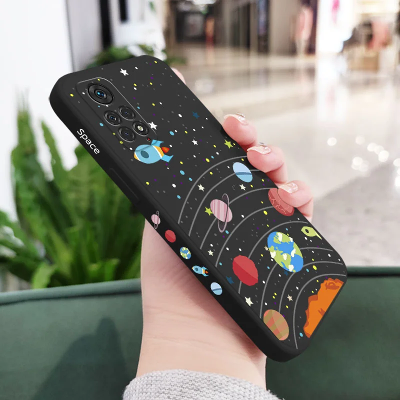 Фото Чехол для телефона с Лунной Вселенной для Xiaomi Redmi Note 13 12 12S 11 11S 11T 10 10A 10T 10S 9T 9 8 7 Pro Plus 10C 9A 9C 9T 4G №5
