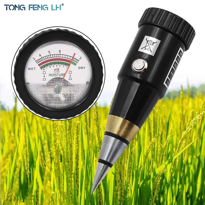 

Soil Moisture Meter PH Tester Handheld 2 In 1 Acidity Humidity Plant Soil Analysis Tool for Flower Agriculture Garden Crop 3-8ph