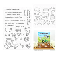 new 2022 july farm tastic friends clear stamps cutting dies scrapbooking for paper making embossing frames card set