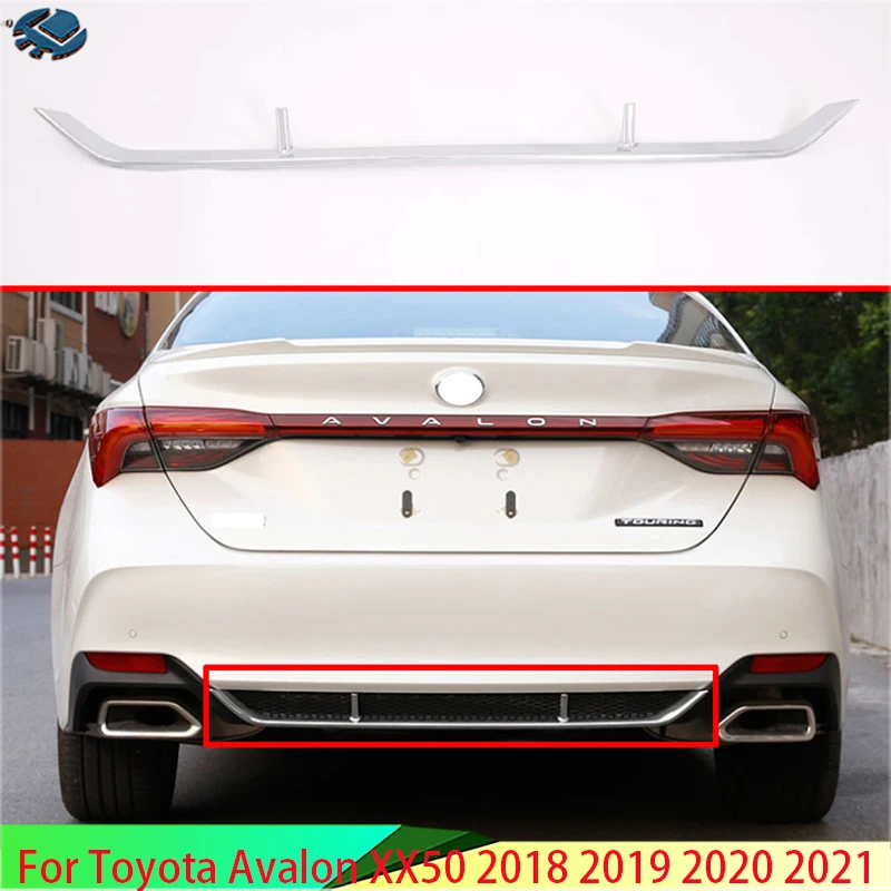 For Toyota Avalon XX50 2018 2019 2020 2021 ABS Chrome Rear Bumper Skid Protector Guard Plate accessories