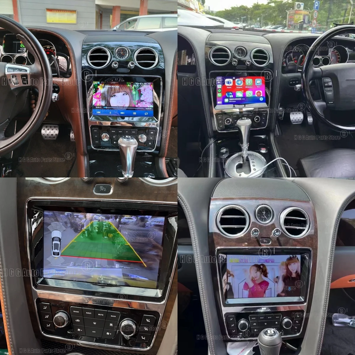 Фото Автомагнитола 9 дюймов Android 15 с GPS-навигацией для Bentley Flying Spur Continental GT 2005-2019, CarPlay, мультимедийный плеер, DSP, головное устройство №1