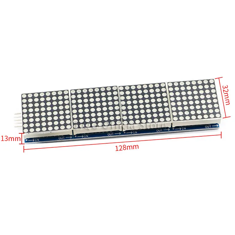 MAX7219 матричный модуль для микроконтроллера Arduino 4 в одном дисплее с линией 5P |