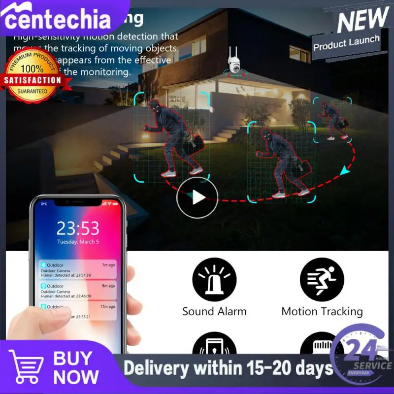 

1/2/3PCS Wifi Ip Camera Color Night Vision Ai Human Detection Mini Camera Dual Frequency Wifi Cctv Cam Surveillance Camera