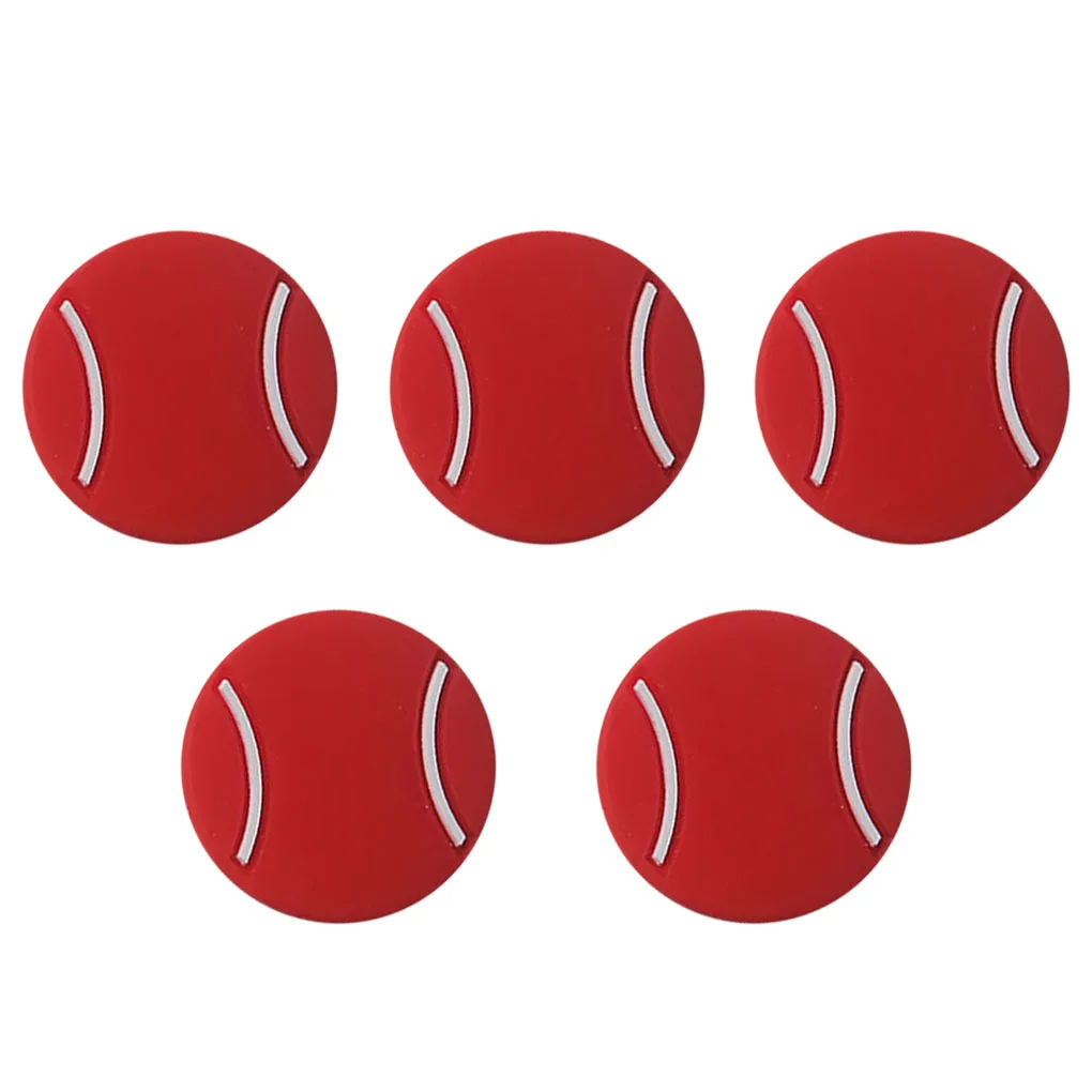 

5Pcs Tennis Racquets Shock Absorber Dampeners Shock-absorption Vibration Reduction Dampers Buffers Silicone Safe Sports