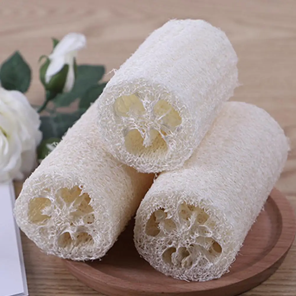 

6pcs/set Organic Loofahs Loofah Spa Exfoliating Scrubber Made Dead Wash Remove Skin Sponge Body Soap natural Luffa X3G8