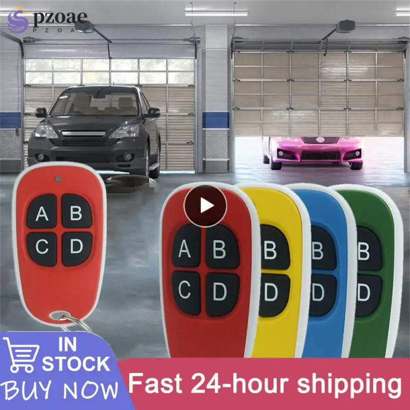 

1~10PCS Garage Door Remote Control 433MHz 4 Keys Copy Universal Remote Control Cloning electric gate Remote Controller