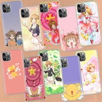 card captor sakura anime phone case for apple iphone 12 pro max 13 mini 11 se 2020 x xs xr 8 plus 7 6 6s 5 5s cover shell coque