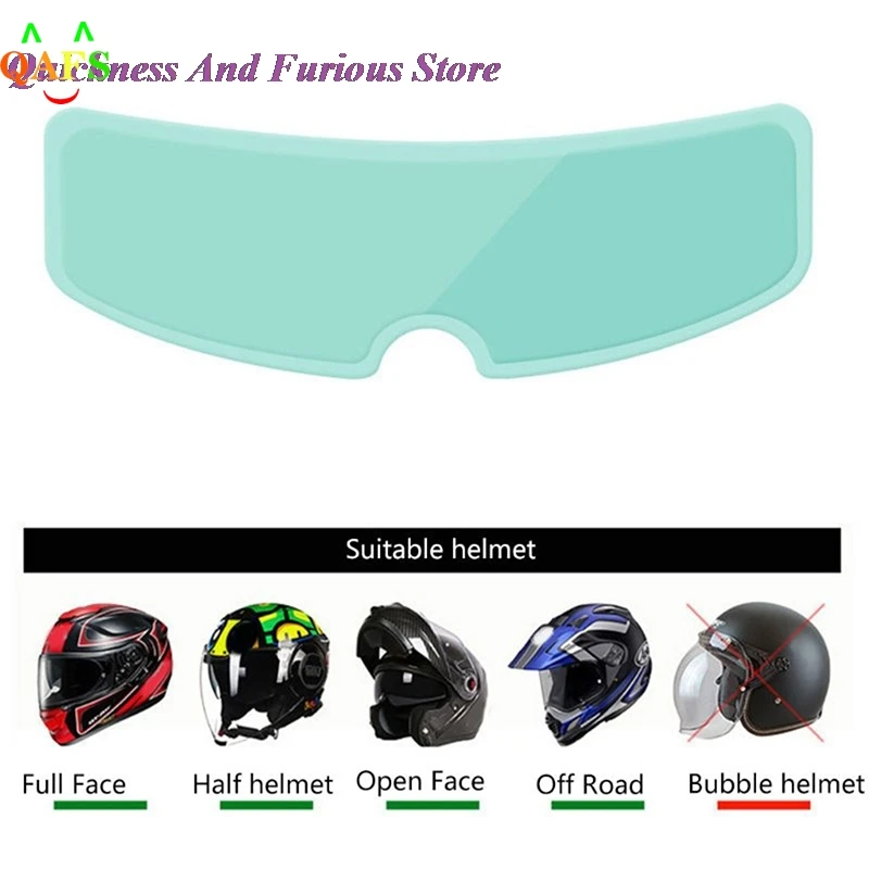 

Universal Motorcycle Helmet Anti Fog Patch Visor Lens Helmet Len Protective Film Helmet Visor Insert Film Fog Resistant Patch