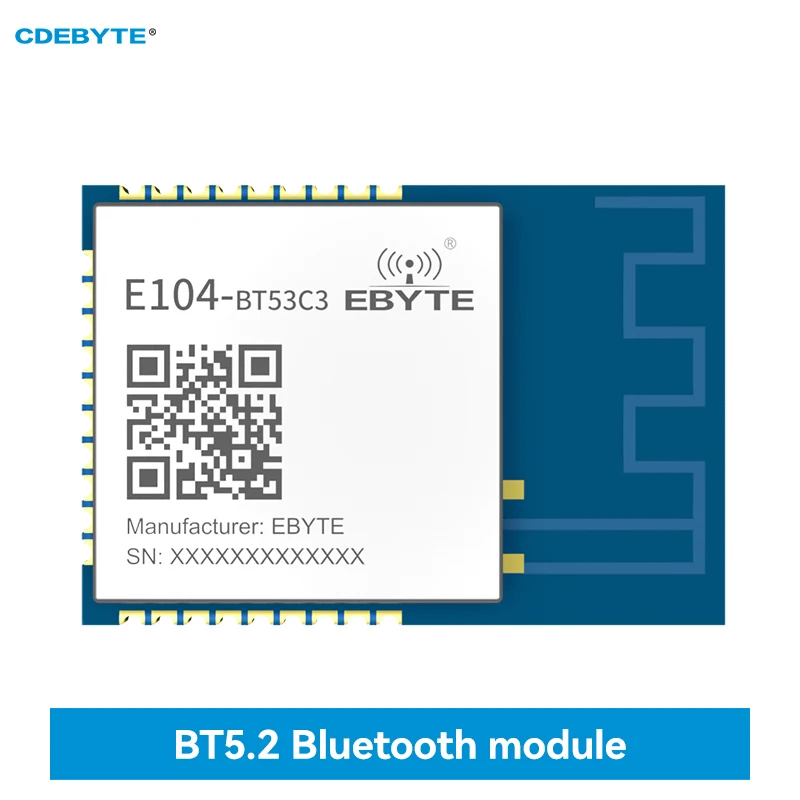 EFR32BG22 BLE5.2 Bluetooth модуль Автомобильный Уровень 2,4G CDEBYTE E104-BT53C3 Master роль раба низкая мощность большой диапазон высокая скорость EFR32BG22 BLE5.2 Bluetooth модуль Автомобильный Уровень 2,4G CDEBYTE E104-BT53C3 Master роль раба низкая мощность большой диапазон высокая скорость