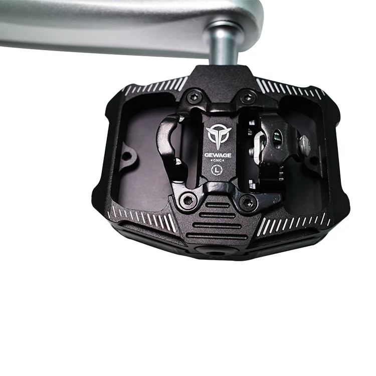 

High Quality Flat Front Lighting Back Warning Red Light Cycle Spinning Foot Exerciser Pedal Assist Dirt Mountain Spd Bike Pedals