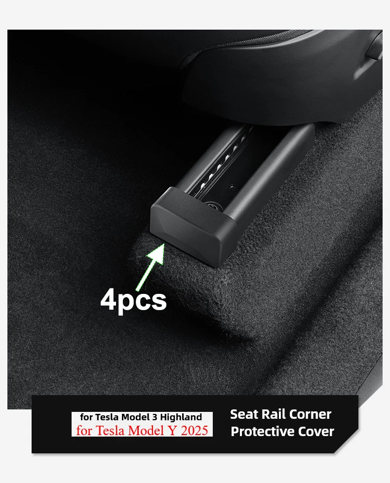 

Для Tesla Model Y Juniper 2025, направляющая для сиденья, угловая защитная крышка, защитная заглушка для края, модель 3 Highl...
