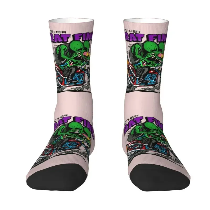 

Rat Fink Dress Socks for Men Women Warm Fashion Animated Cartoon Crew Socks