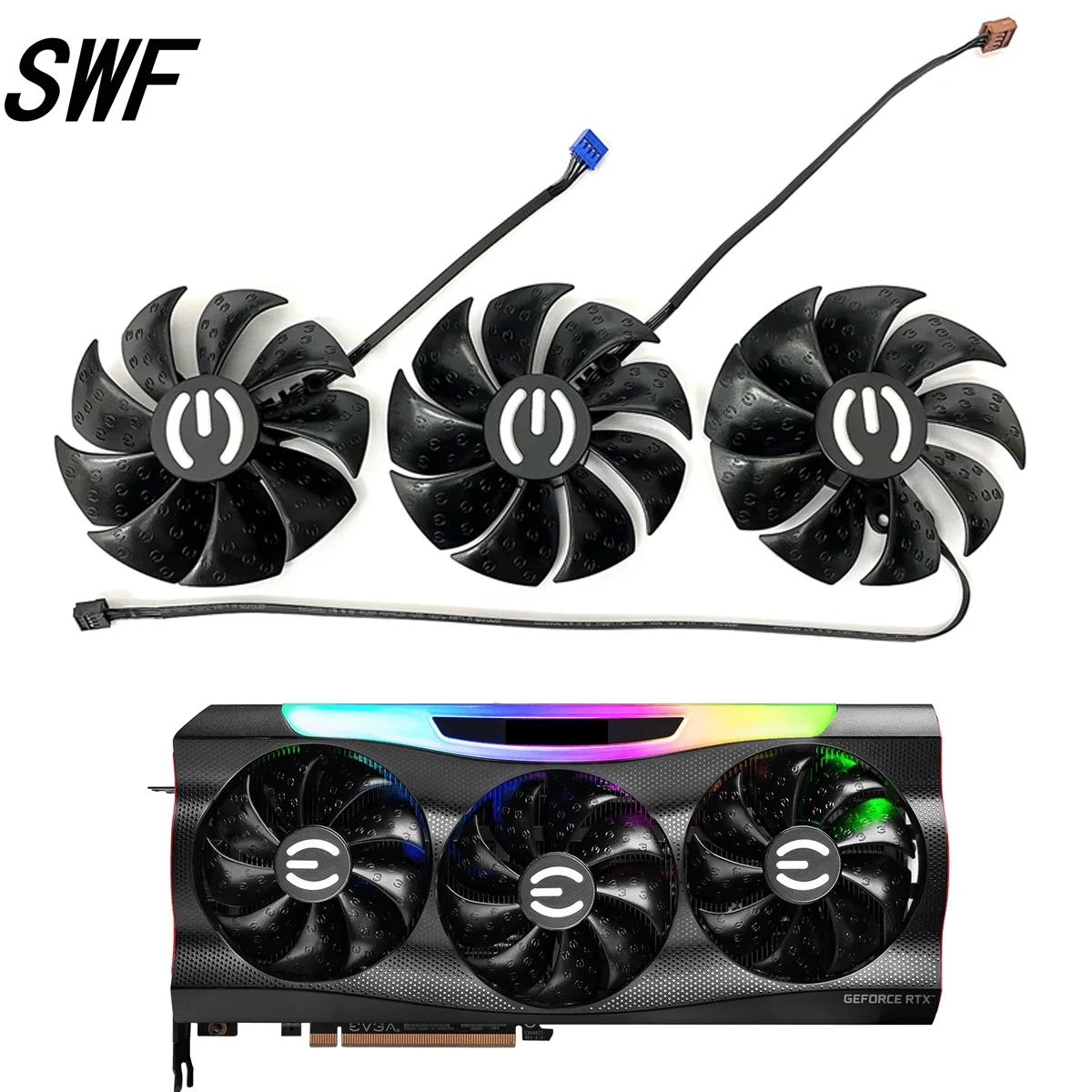 87MM PLD09220S12H Graphics Card Cooling Fan Replacement For EVGA GeForce RTX 3070 3080 TI 3090 FTW3 ULTRA GAMING Cooler Fan