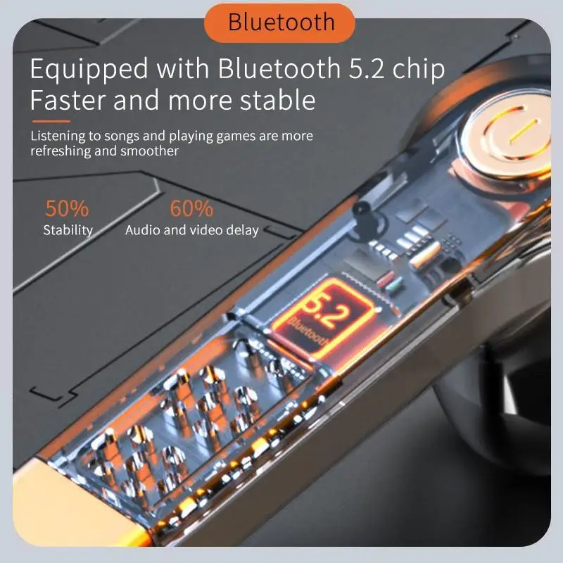 VAORLO бизнес наушники Bluetooth 5 2 гарнитура беспроводные цифровой дисплей сенсорная