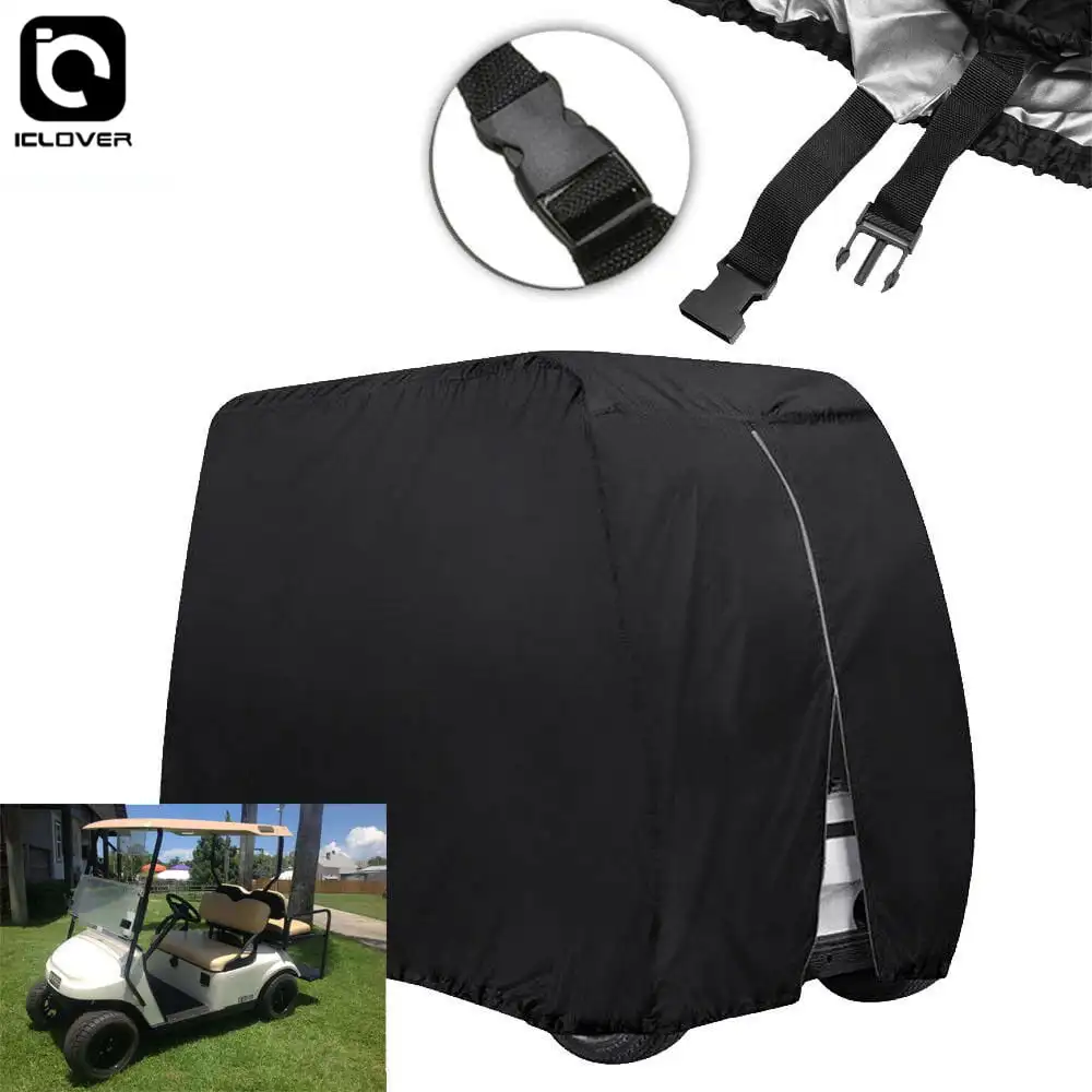 

Waterproof 4 Passenger Golf Cart Cover Fits EZ Go/Club Car Dust Sunproof