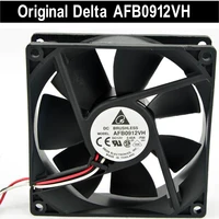 new for delta afb0912vh 9025 9cm 0 6a 12v large air volume double ball fan