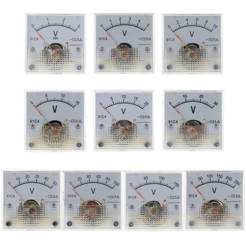 

for Dc Analog Voltmeter Meter Measuring Gauge Class 2.5 for Industrial Drop ship