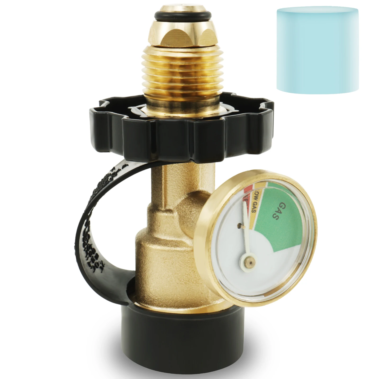 Адаптер для баллона с пропаном 100 фунтов латунный манометр индикатор уровня