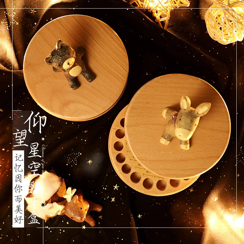 

Box Packing Set Baby Teething Toys Custom Shape Beech Wood Teether Babies Educational Teether Gift Souvenirs Gifts Keepsakes