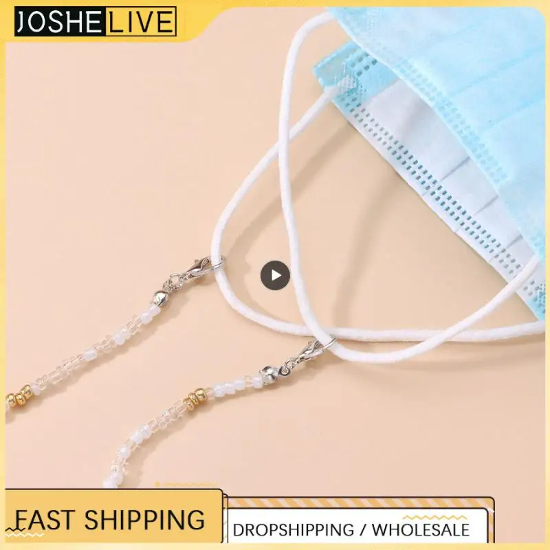 

Mask Lanyard Mixed Color Beads Multifunction Eyewear Cord Holder Eyeglasses Mask Chains Anti-lost Mask Rope Mask Chain 70cm