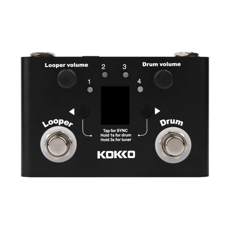 

2022 New Drum Machine Electric Guitar Bass Drum Loop Machine Beat Loop Rhythm Recording Pedal with External Footswitch Control